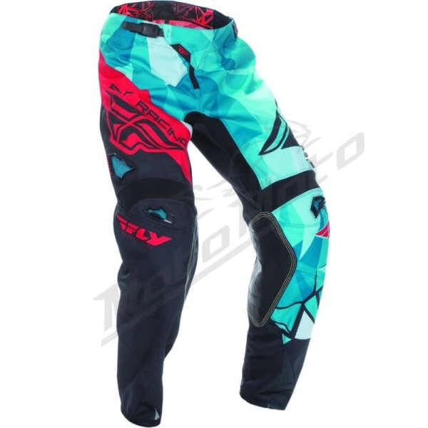 FLY RACING Kinetic Crux pants Teal/Red Sz 26