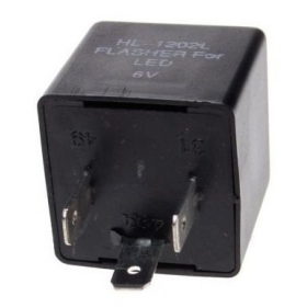 Flasher relay 6v LED 3contact pins