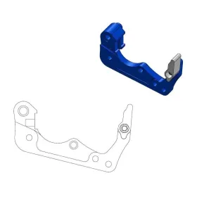 MOTO-MASTER Front Brake Caliper Adaptor Blue 260mm Gas Gas / Husqvarna / KTM 85-501 18-26