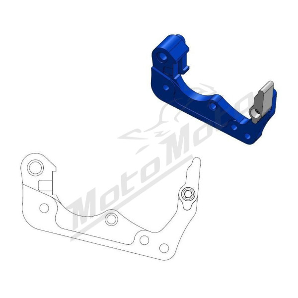 MOTO-MASTER Front Brake Caliper Adaptor Blue 260mm Gas Gas / Husqvarna / KTM 85-501 18-26