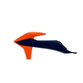Polisport radiatoriaus apdaila KTM SX, SX-F, EXC, EXC-F 125/500cc 19-23 Mėlyna / Oranžinė