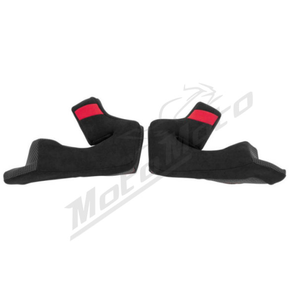 NOLAN Cheek pads / linings red/black L-M N104 ABSOLUTE.