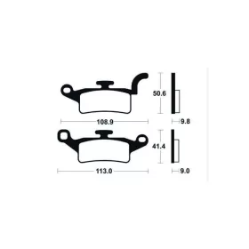 TECNIUM Scooter Organic Brake pads ME376 Yamaha BW'S / Xenter 125-150cc 10-17