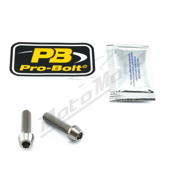 PRO BOLT Titanium Clip-On / Handle Bar Mount Bolt Kit Aprilia / Honda / Kawasaki / Suzuki / Triumph 50-1700cc 97-25
