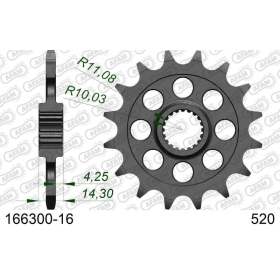 AFAM Steel Standard Front Sprocket 166300 - 520 16 teeth BMW G 310 16-24