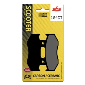 SBS Street 104CT Scooter Carbon Tech Organic Brake Pads Front  Honda / PGO / Suzuki 50-400 98-13 