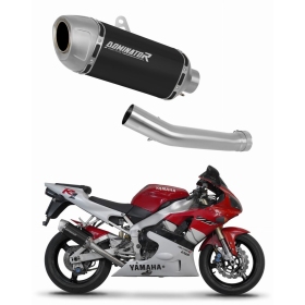 Yamaha YZF R1 1000 RN01 1998-1999 Exhaust Silencer Muffler S6 Shorty BLACK + dB killer