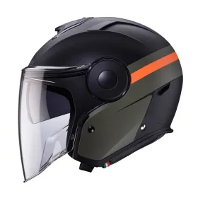 Open Jet Helmet Caberg Soho Zephyr Black/Green/Orange