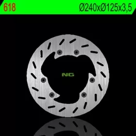 NG BRAKES 618 Front Round Fixed Brake Disc DERBI SENDA 50 02-06