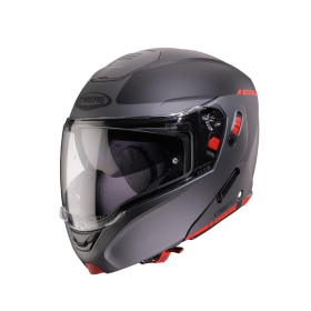 Flip-up Helmet Caberg Horus X Ray matte black/gray/fluorescent red