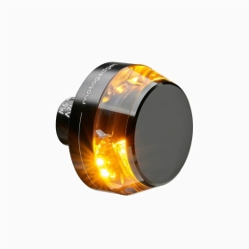 MOTOGADGET Universal tinted turn signal mounted on the end of the handlebar, 1 pc.