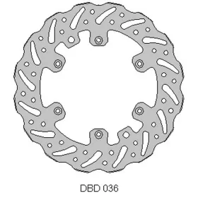 DELTA BRAKING priekinis stabdžių diskas (260x126,5x3mm) KTM / Gas Gas 125-450 91-25