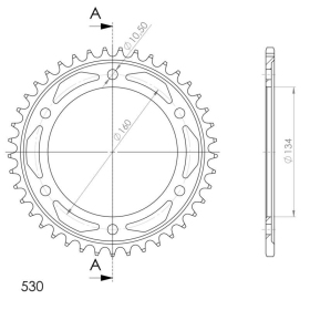 Galinė žvaigždė Supersprox / JT 1306.42 42 dantukai