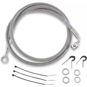 DRAG SPECIALTIES Stainless Steel Brake Line Kit Harley Davidson FLSTC 1340cc 88-99