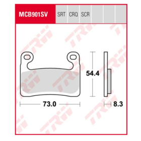 TRW KH724 sinter street Brake Pads BMW R / S 1000-1250cc 19-21