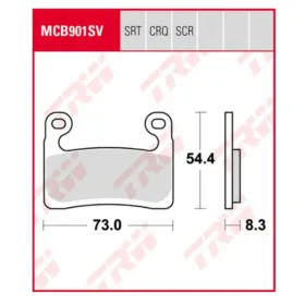 TRW KH724 sinter street Brake Pads BMW R / S 1000-1250cc 19-21