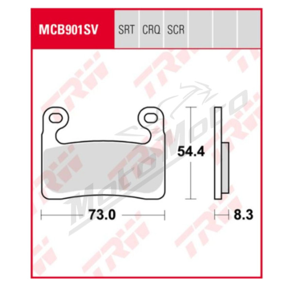 TRW KH724 sinter street Brake Pads BMW R / S 1000-1250cc 19-21