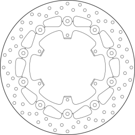 BREMBO Serie Oro Round Floating Brake Disc front HUSQVARNA / KTM 890-1290cc 2013-2025