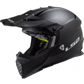 LS2 MX437 Fast Evo Solid Black MOTOCROSS HELMET