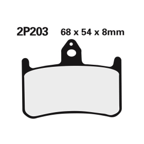NISSIN Street /Off-Road Sintered Metal Brake pads - 2P-203ST Honda CBR / RFV / VFR / VTR 900-1000cc 92-06