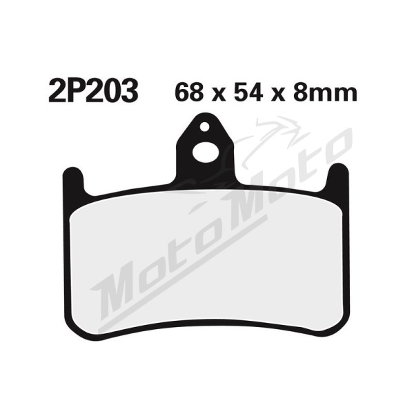 NISSIN Street /Off-Road Sintered Metal Brake pads - 2P-203ST Honda CBR / RFV / VFR / VTR 900-1000cc 92-06