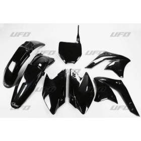 Ufo plastic set KAWASAKI KXF 250 2008 Black