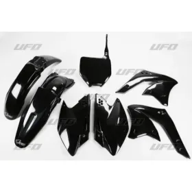 Ufo plastikų komplektas KAWASAKI KXF 250 2008 Juoda