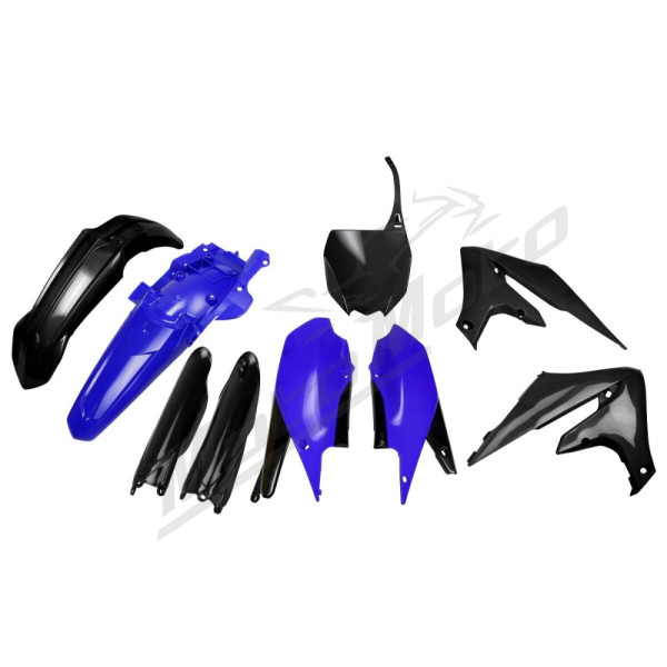 UFO Juodas/Mėlynas plastikų komplektas Yamaha YZF 250-450cc 18-19