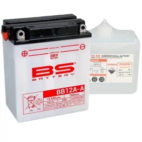BS BATTERY Battery High performance with Acid Pack BB12A-A 12V 12.6H