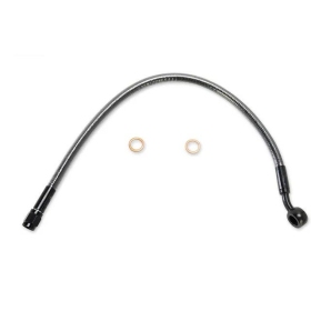MAGNUM SHIELDING Front Upper Ø10mm ABS  Brake Line 38cm 35° Harley Davidson FLHR / FLHRC / FLHX / FLTRXSE 1584/1977 09-24