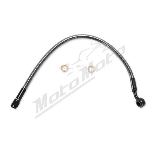 MAGNUM SHIELDING Priekinė viršutinė Ø10mm stabdžių žarnelė ABS 38cm 35° Harley Davidson FLHR / FLHRC / FLHX / FLTRXSE 1584/1977 09-24