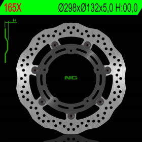 NG Front Fixed Brake Disc 298X132X5,0mm Yamaha MT-03 / Niken / Tracer 321-900cc 03-22