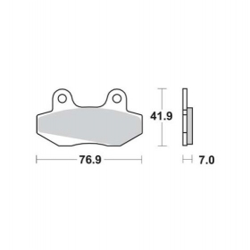 Brake pads MALOSSI FT3069 / MCB525 SPORT