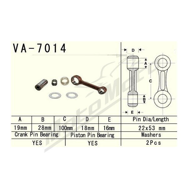 VESRAH Connecting rod Suzuki RM 125 97-98