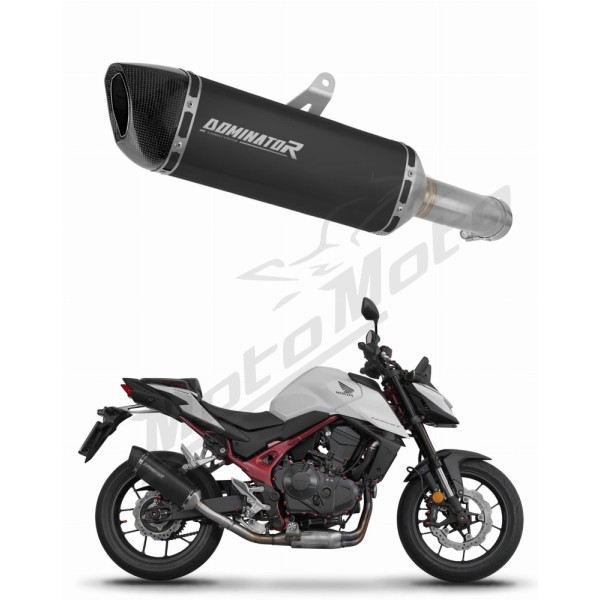 Honda CB 750 Hornet 2023 Dominator Exhaust Silencer Muffler HP6 BLACK + dB killer