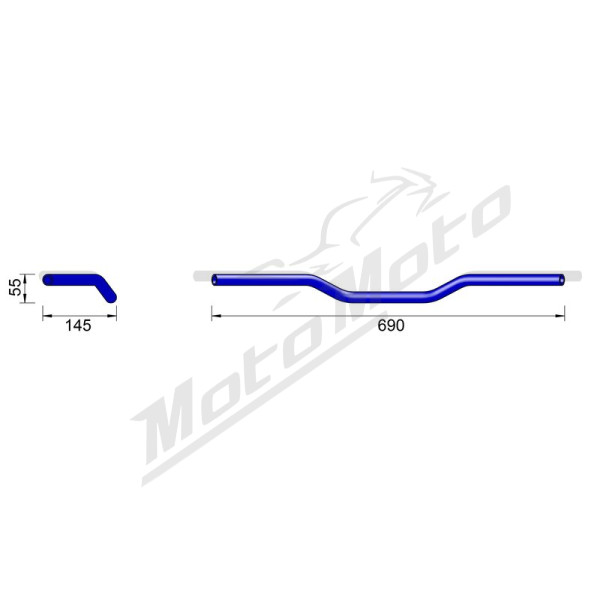 HIGHSIDER Pro LM1 Handlebar 749mm BMW / Yamaha 650-1150 83-13