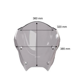 WRS Priekinis Stiklas Sport BMW R1300 RS/RT 25-> 70% Tamsintas