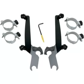 MEMPHIS SHADES HD Sportshield Trigger-Lock Complete Mount Kit Harley Davidson FXBB / FXBBS / FXCW / FXCWC / FXD / FXDB / FXDBB / FXDC / FXDL / FXST / XL 1200-1868 06-24