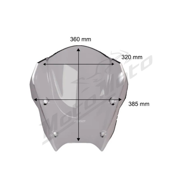 WRS Priekinis Stiklas Sport BMW R1300 RS/RT 25-> 70% Tamsintas