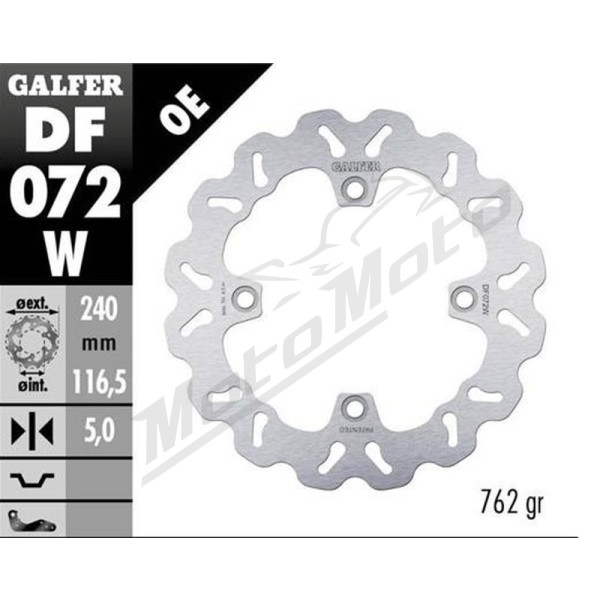 GALFER Rear brake disc Honda CB / CBR / CBF 500-1000 04-22