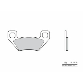 "BREMBO Off-Road" sukepinto metalo stabdžių trinkelės ARCTIC CAT/ KYMCO 300-1000 03-20