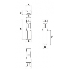 Quick splice male / female wire connectors III version 100pcs