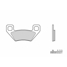 "BREMBO Off-Road" sukepinto metalo stabdžių trinkelės ARCTIC CAT/ KYMCO 300-1000 03-20