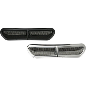CUSTOM DYNAMICS Fairing Vent Cover with Stainless Steel Mesh Black Harley Davidson FLHT / FLHX / FLHXSE / FLHXST 1690-1977 14-24