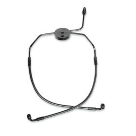 MAGNUM SHIELDING Front Lower Brake Line Kit Black Harley Davidson FXDL / FXDX / XL / FXDXT 883/1450 96-05