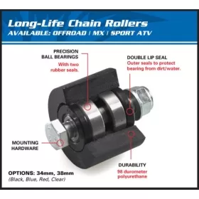 ALL BALLS Upper/Lower Chain Roller YAMAHA WR/YZ 250-450F 90-21