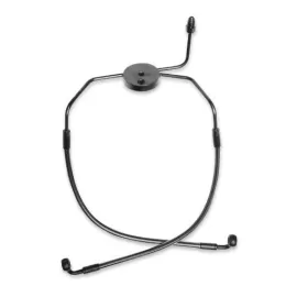 MAGNUM SHIELDING Front Lower Brake Line Kit Black Harley Davidson FXDL / FXDX / XL / FXDXT 883/1450 96-05