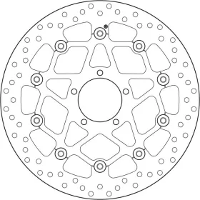 BREMBO Serie Oro Round Floating Brake Disc Front DUCATI SCRAMBLER / MASH 125-800cc 2015-2023