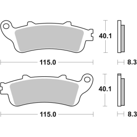 SBS HF Street Ceramic Brake Pads Front 156HF Honda / Peugeot 125-600 98-08