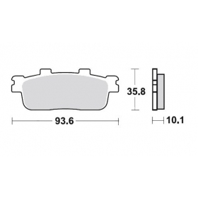 Brake pads POLINI FT3100 / MCB800 ORIGINAL